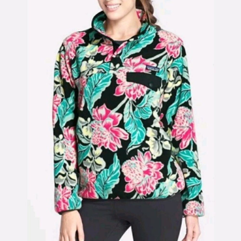 Patagonia Synchilla Tropical Floral Pullover